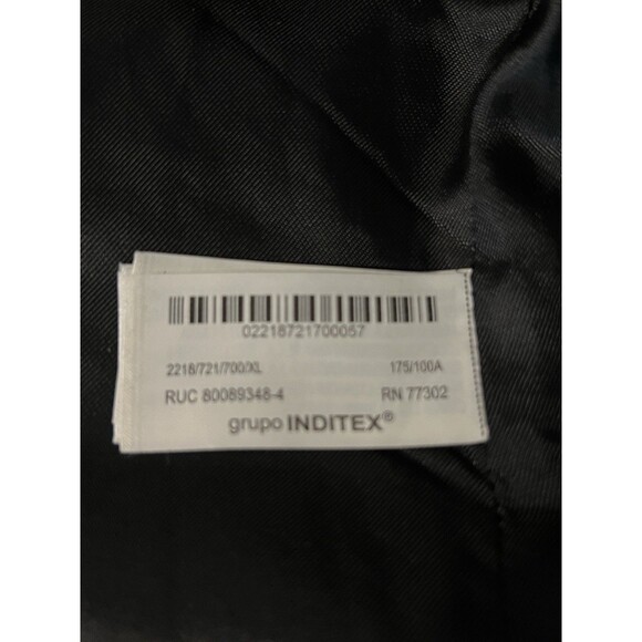 Zara Women Plaid Blazer Black Red Camel Jacket XL 2218/721/700 Academia Preppy - Picture 6 of 10